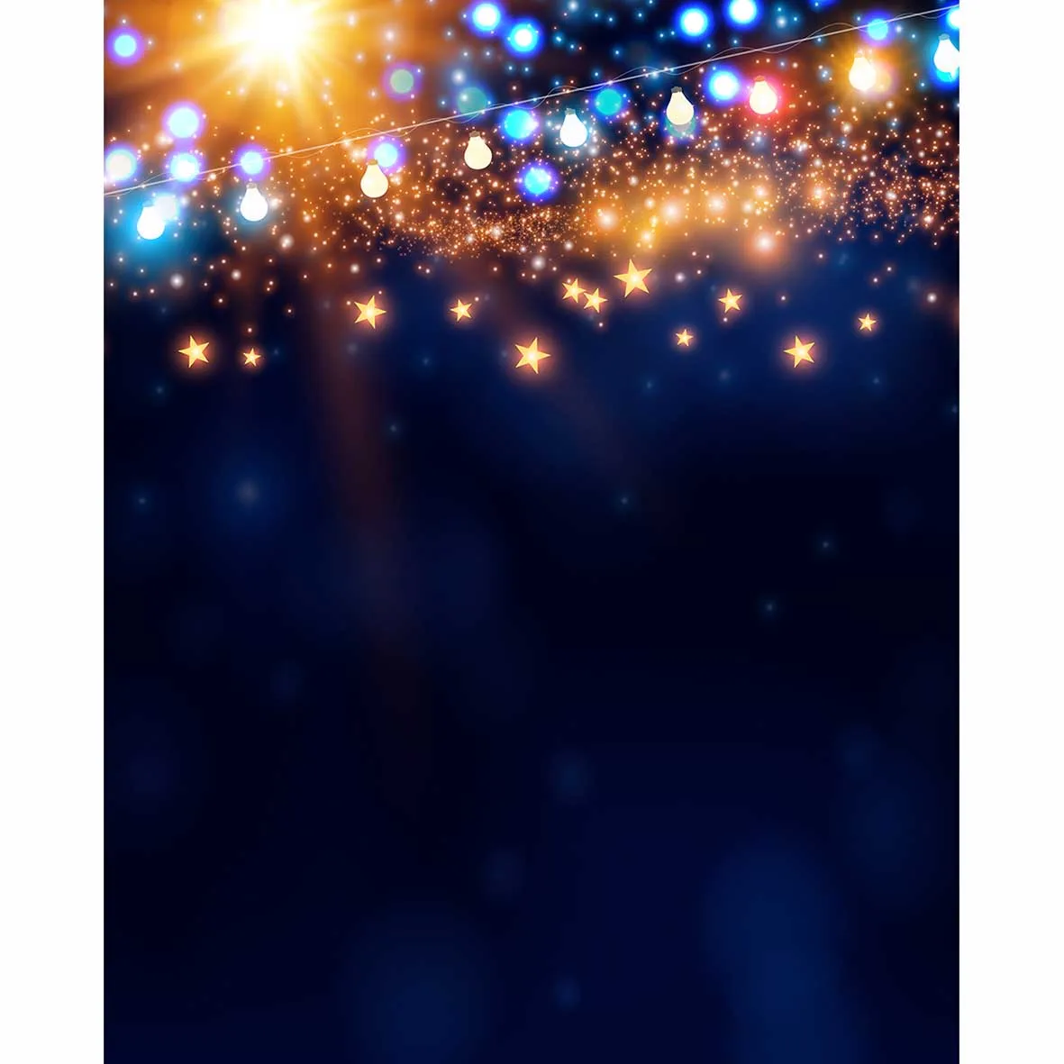 Allenjoy التصوير الفوتوغرافي الأزرق خلفية النجوم لمبات بوكيه استوديو التصوير خلفية استوديو خلفية الفينيل