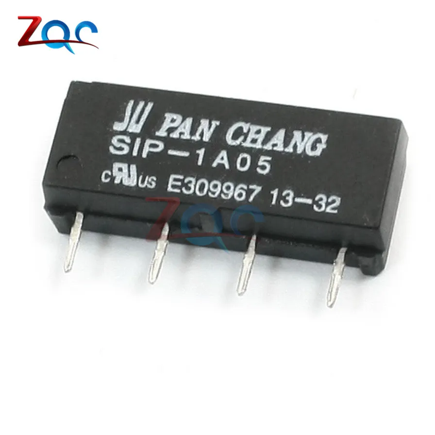 5PCS 5V Relay SIP-1A05 Dry Reed Switch Relay For PAN CHANG Relay 4PIN New Relay DC resistance