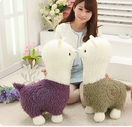 

large 65cm lovely cartoon alpaca plush toy soft doll hug pillow toy Christmas gift b1229