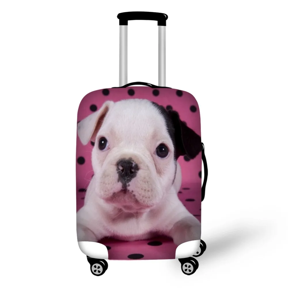 Puppy Dog Husky Design Travel Accessories Suitcase Protective Covers 18-32 Inch Elastic Luggage Dust Cover Case Stretchable