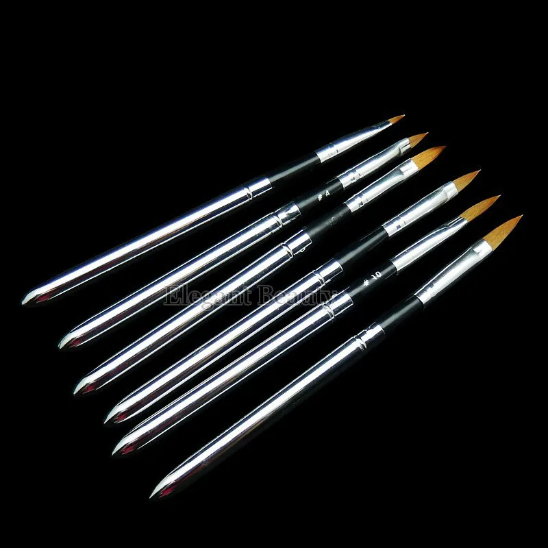 

Wholesale Professional Steel Handle Nail Art Spiral Crystal Carved Pen #2/4/6/8/10/12 Design Dotting Pen 50sets/lot free shiping