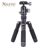 XILETU FM5C-MINI Aluminum Tripod Mini Digital SLR Camera Stand Lightweight Desktop Phone Triangle Bracket