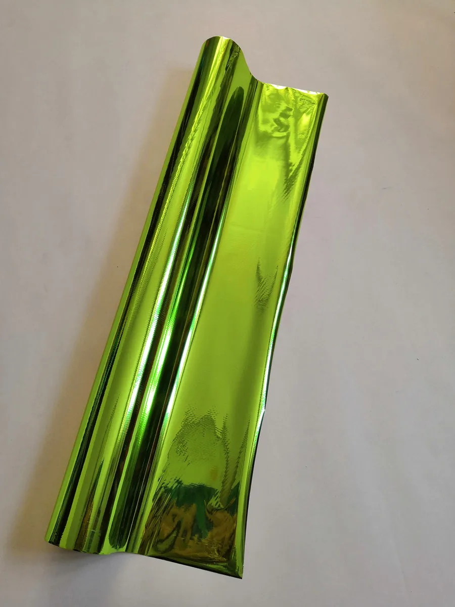 Hot stamping foil grass green 140-2  hot stamping on paper box label bag or plastic transfer film 21cm x 120m