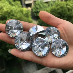 20pcs/lot 23/25mm bright Glass Crystal Buttons Upholstery Sofa Bed Headboard Clothes coat Gem design Decor Furniture for Sewing