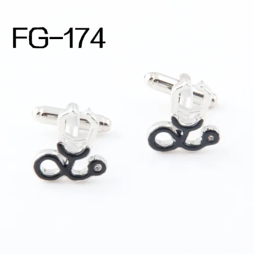 Men's accessories Fashion Cufflinks FREE SHIPPING:High Quality Cufflinks For Men  FIGURE  2013Cuff Links Black  Stethoscope