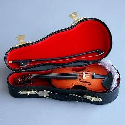 [wamami] Mini Wooden Violin 1/4 MSD 1/6 1/3 SD DZ SD17 DZ70 Uncle BJD Dollfie Accessories-Not For Adult