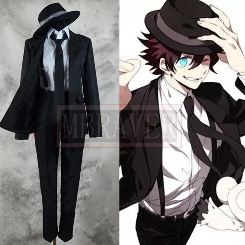 

Kekkai Sensen Cosplay Blood Blockade Battlefront Leonardo Watch cosplay costume Leonardo Watch Suit Custom Made With Hat