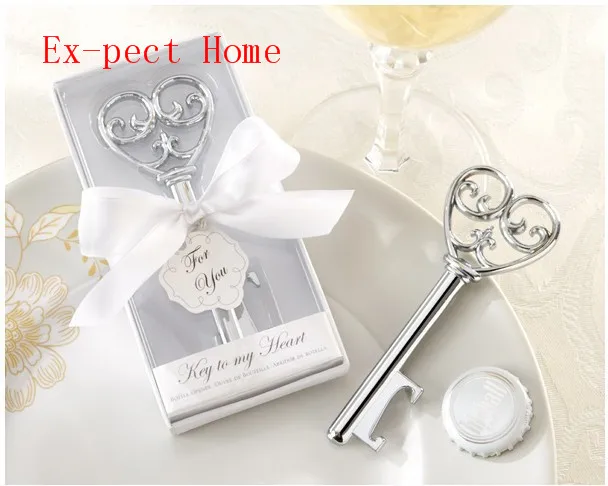 

DHL Wholesale Holiday Supplies Key to my Heart Bottle Opener Wedding favors and gifts,100pcs/lot