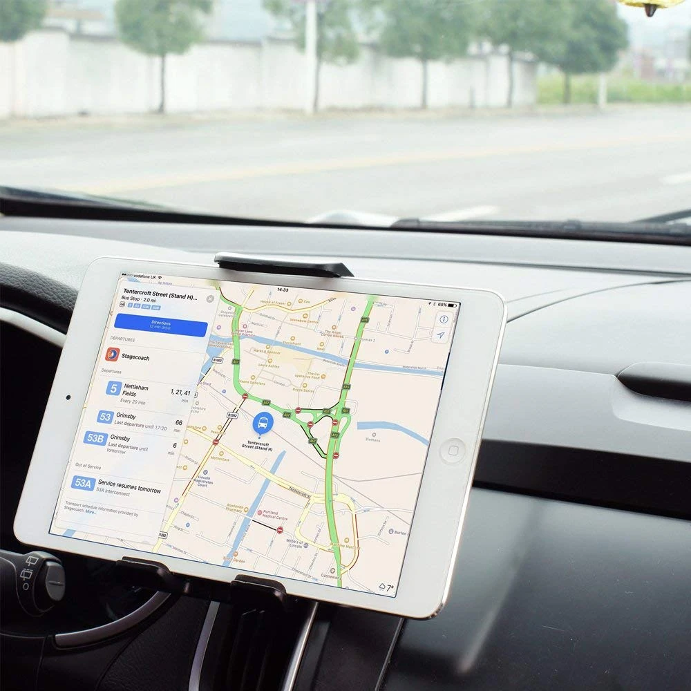 Huawei,xiaomi,7〜11インチのipad,mini pro,air,samsung,galaxy tab,pc用のカーエアベント用のダブルマウントホルダー