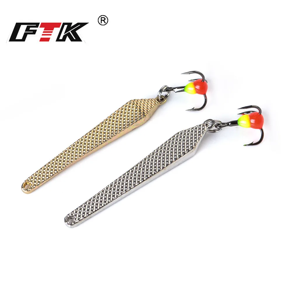 FTK Cuchara Giratoria 55mm – Anzuelo triple para Trucha y Lucio - imagen 2