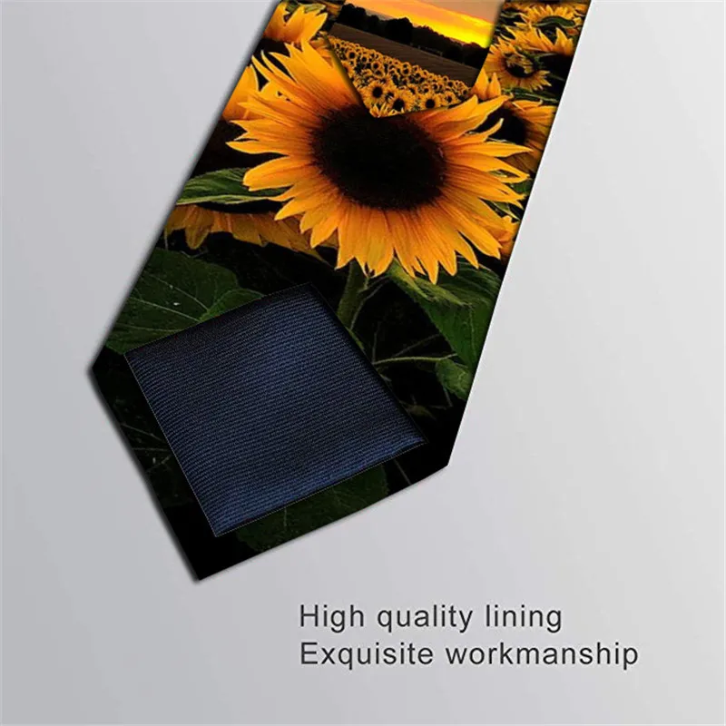 Fashion Funny Novelty Mens Ties 3D Printed Necktie Slim Skinny Narrow Ties 8CM Casual Flower Ties For Men Wedding Accessories