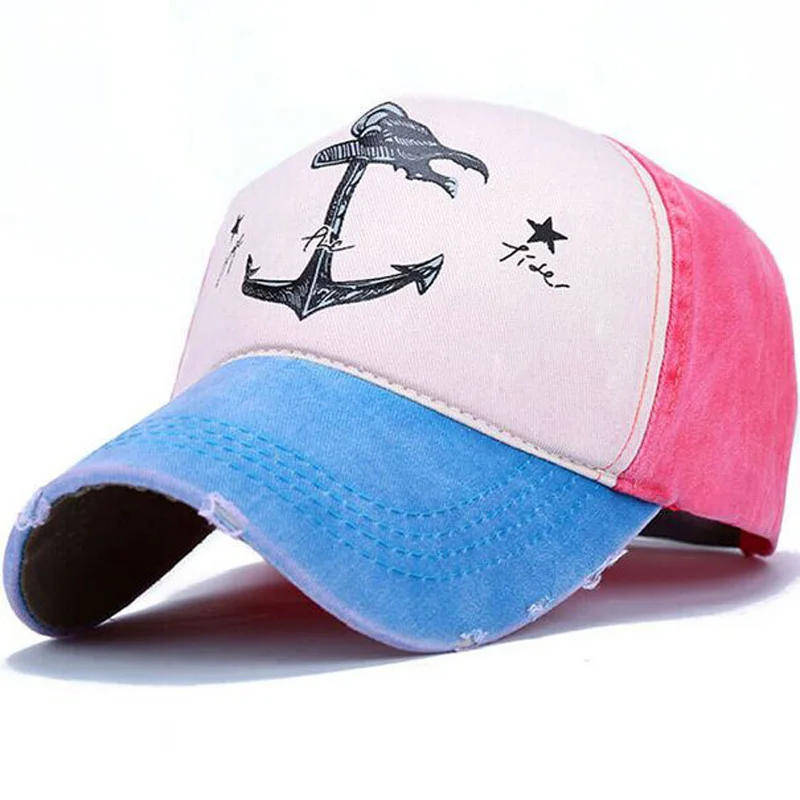 2020 Spring Autumn Couples Hat For Man And Woman Pure Cotton baseball Caps Do Old Pirate Ship Anchor Brand Hats 7 colors 8102