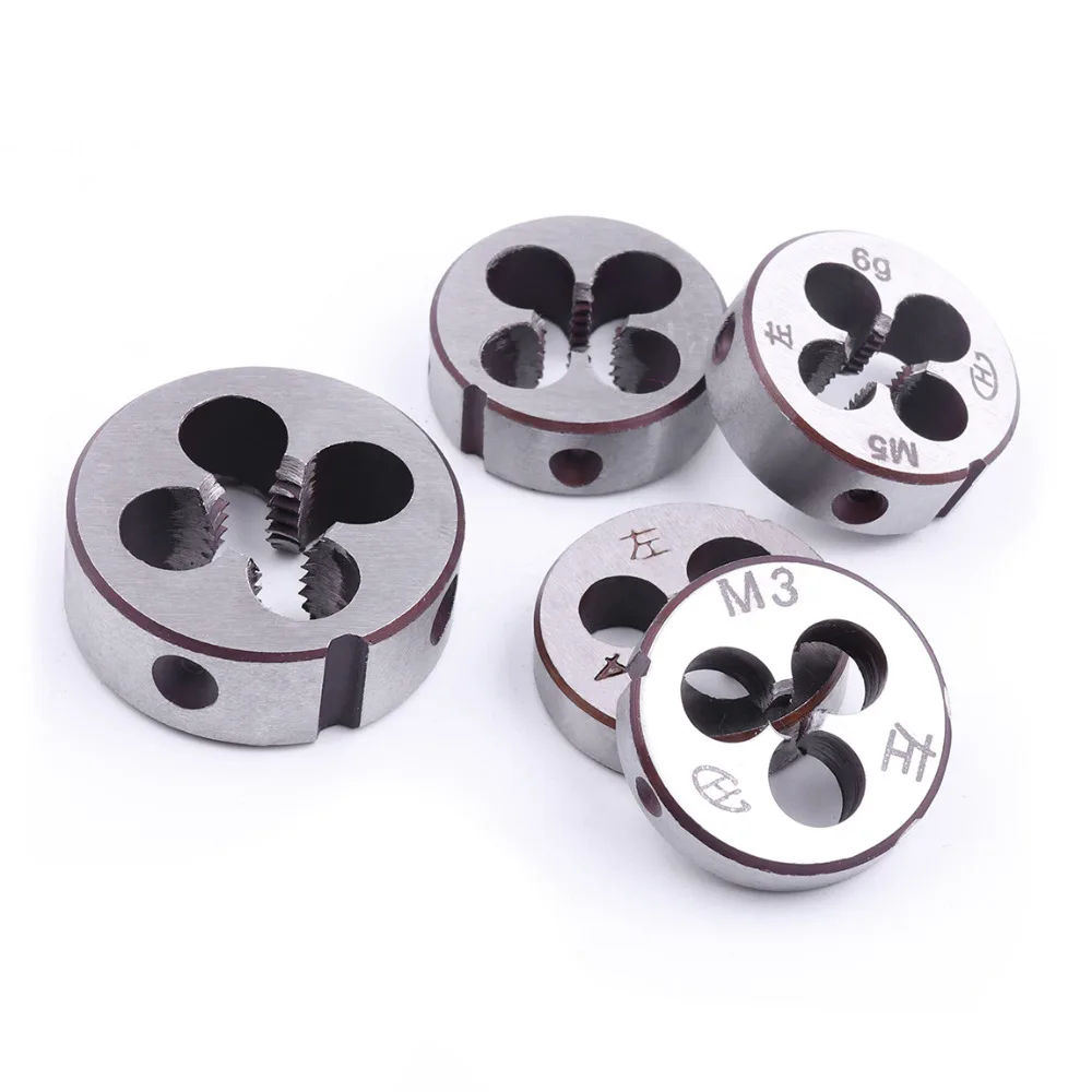 M12 M14 M16  Mini Round Mini round Metric Dies High Hardness Alloy Steel durable Metric Left Die Threading Tools