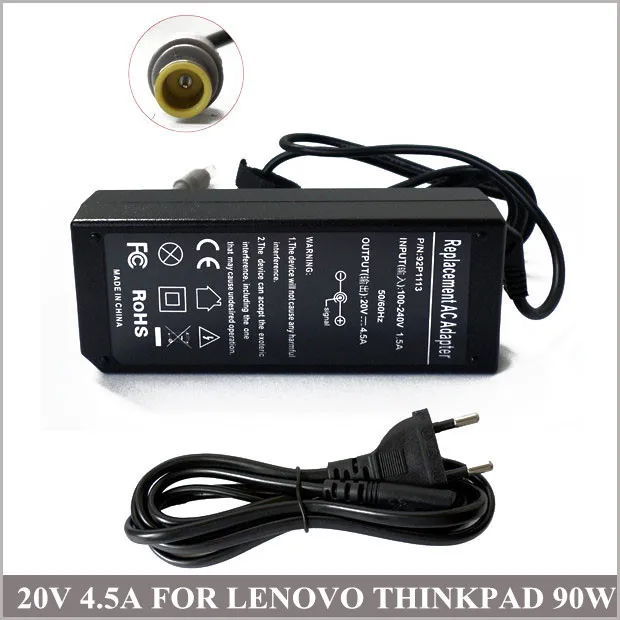 

Charger Notebook 20V 4.5A 90W Cargador Universal AC Power Adapter Charger For Lenovo ThinkPad L430/L530/L520/L510/L512