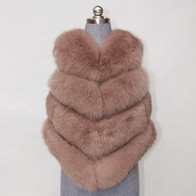 Natural Fur Coat Real Fur Coat Women 4 Rows Fur Jacket Real Fox Fur Coat Women 2022 Luxury Warm Clothes S-5XL