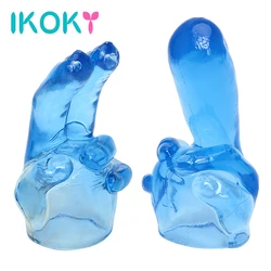 IKOKY AV Rod Head Cap G-spot Stimulate Vibrator Accessories Magic Wand Attachment Clitoris Stimulation Adult Sex Toys for Women