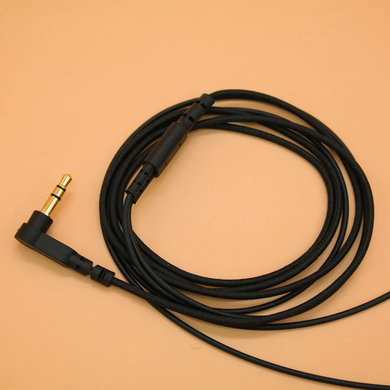 سلك مضفر لسماعات الأذن ، سلك 3.5 مللي متر ، 2 قطعة