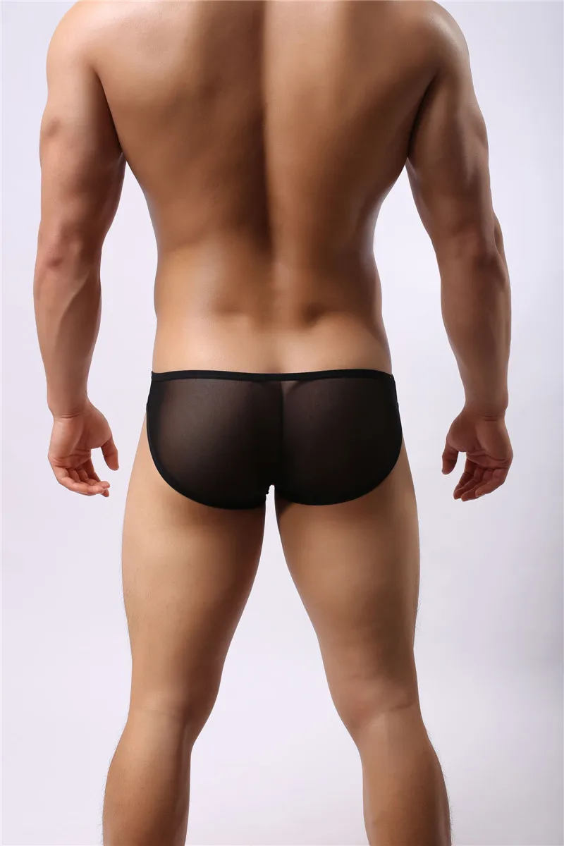 New BRAVE PERSON Men Sexy Briefs Mesh Patchwork Breathable Underwear