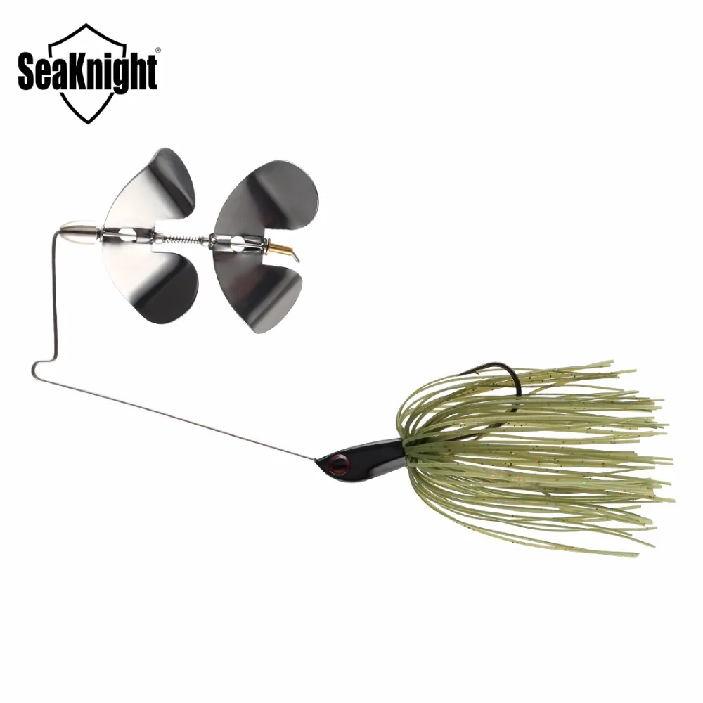 SeaKnight SK103 Spinner Bait 10g 14g Lead Head Fishing Lure 1PC  Bait Sinking Lure Metal Spoon Spinnerbait Fishing Bait