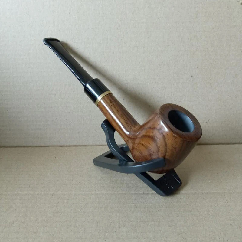 

Handmade Wood Pipe Smoking Accessories Handmade Ebony Filter Pipe Tobacco Smoking Accessories 9mm Filter Straight Wooden Smoke