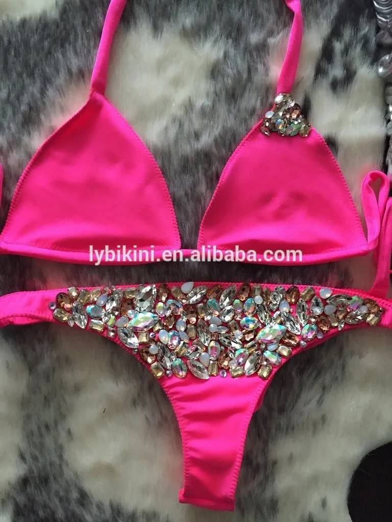 HOTTING ! 2017 VENUS VACATION Newest  rhinestone swimwear two piece swimsuit diamond bandeau bikini