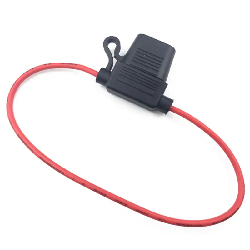 1PCS Waterproof Automotive Blade Inline Fuse Holder Box and 16AWG Wire Standard Fuse Holder