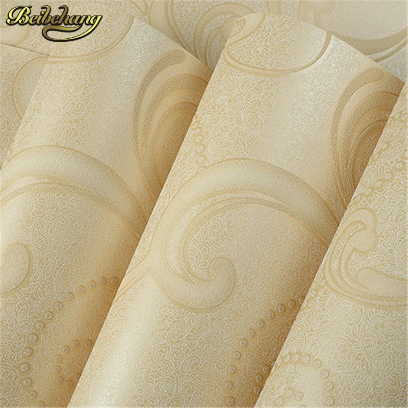 beibehang papel de parede 3D Non-woven european glossy stylish damask wallpaper for living room luxury wall paper for bedroom