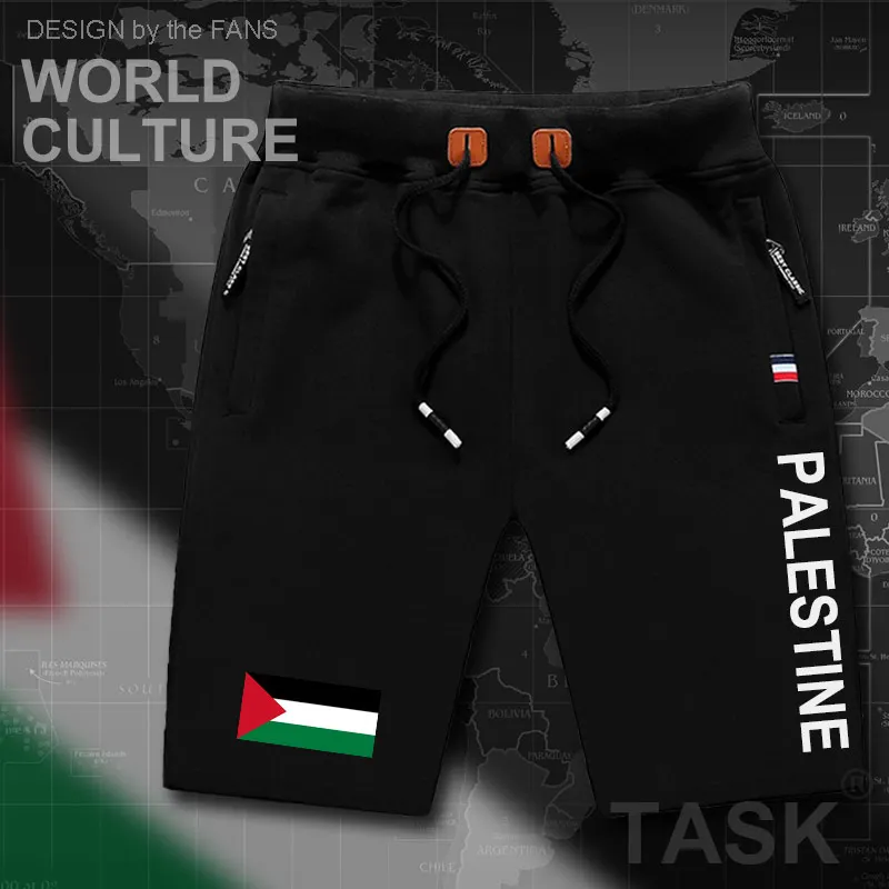 State of Palestine Palestinian mens shorts beach man men's board shorts flag workout zipper pocket sweat bodybuilding  PS PSE