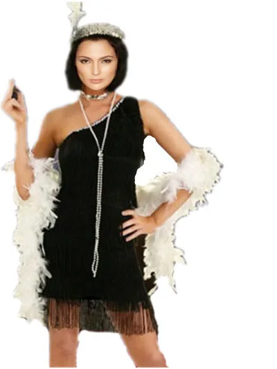 

FREE SHIPPING Fancy Dress Costume Feather Boa Headband S,M,L,XL,2XL