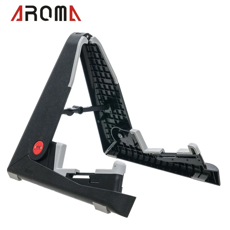 Aroma AGS-01 Smart Guitar Stand Folding Plastic Rack for All Sizes Guitars Bass Instruments Stand Space-saving A-frame Holder