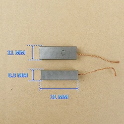 2pcs 8.3*11*31mm Carbon Brushes For Vacuum Cleaner Motor Electric Motor Brush Replacement power tools Accessories