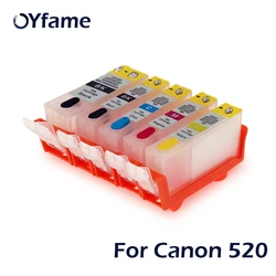 Oyfame PGI520 CLI521インクカートリッジのarcチップとIP3600 IP4600 MP540 MP550 MP560 MP620MP640プリンタ520カートリッジ