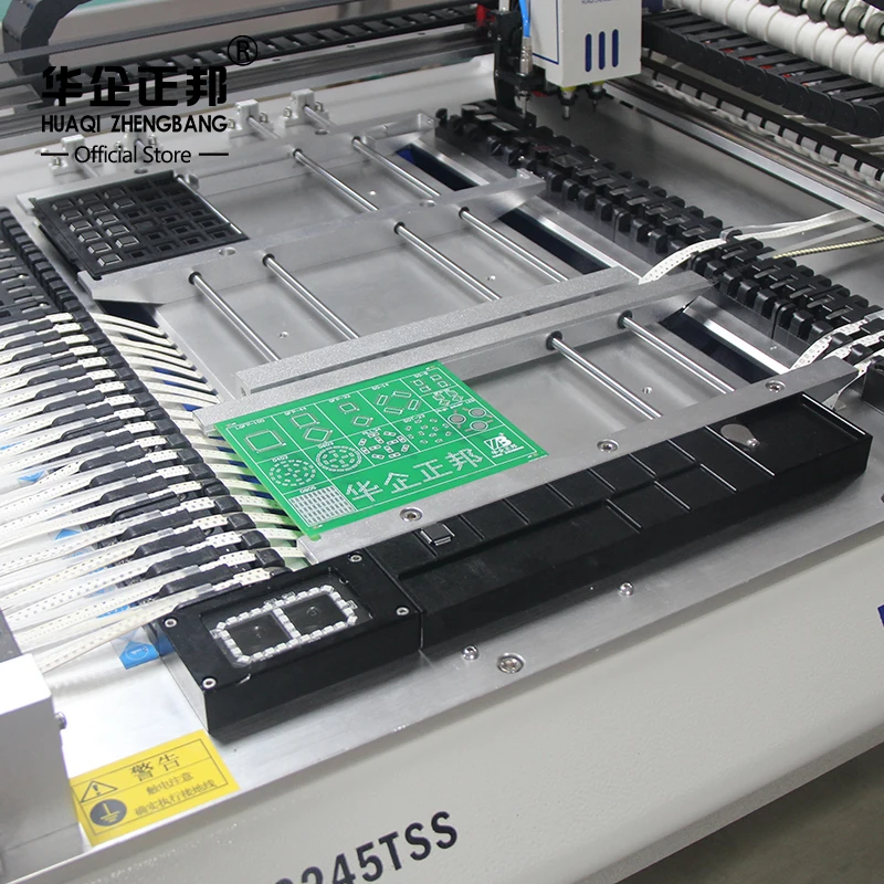 Desktop Automatic Smt Pick And Place Machine Smd Pcb ad alta velocità che fa macchina 2 teste con 54pcs Feeder Location 4 Vision Camera