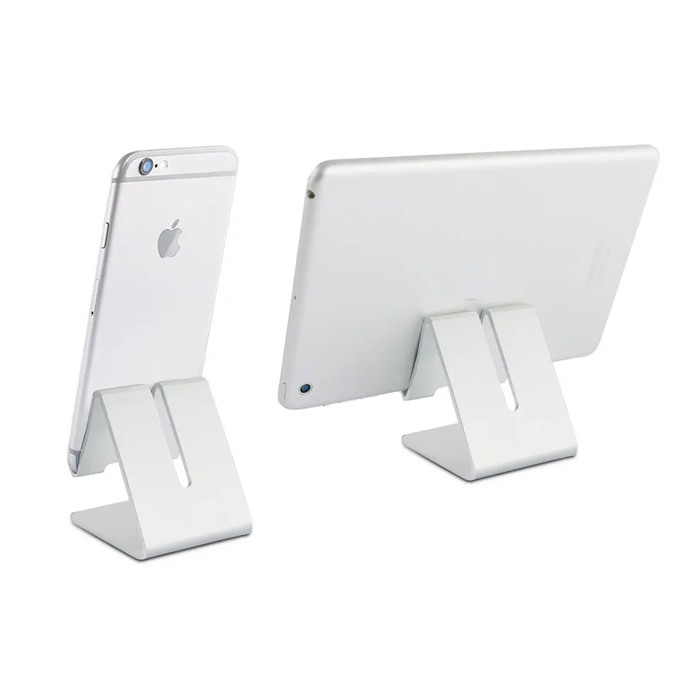 Universal Aluminum Metal Cell Phone Tablets PC Desk Stand USB Charger Dock For iPhone 5 6 6s Plus 7 7 4 se 8 Desktop Sync Stand