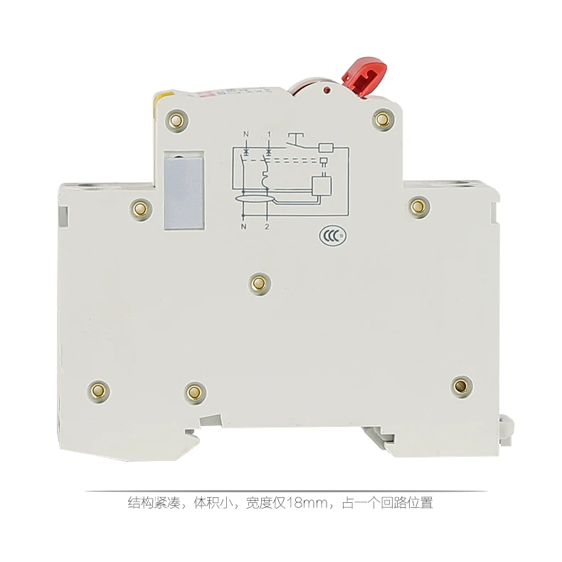 DELIXI DZ47PLES Double In Double Out 1P+N Household Air Switch with Leakage Circuit Breaker Electric Shock Protector