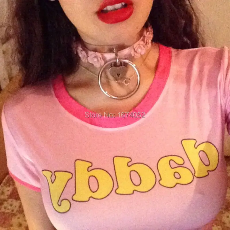 Harajuku Girl Women Cosplay %100 Handcrafted Heart Locket Choker O Round Collar Sub Collar Big Rose Flower Choker Necklace