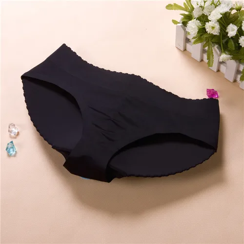 Imagen 2 del producto S-XL de cintura baja para mujer, bragas con relleno Sexy, potenciador de glúteos acolchado, bragas de realce de cadera, ropa interior, bragas sin costuras para glúteos