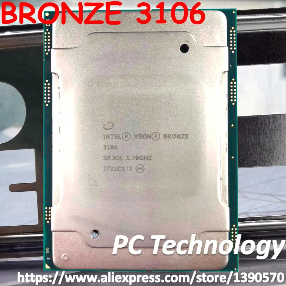 

Original Intel Xeon BRONZE 3106 SR3GL BRONZE3106 Processor 11M Cache 1.70GHz 8-cores 85W LGA3647 Scalable CPU free shipping