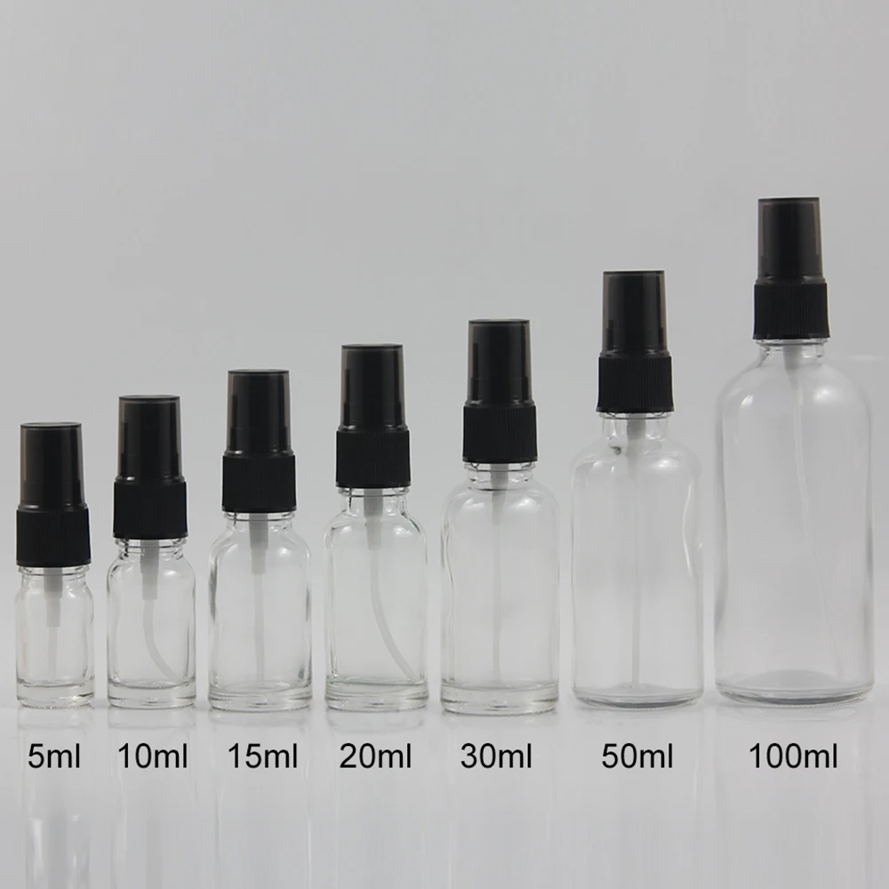 

Shape round 10ml glass bottle with spray cap, glass spray bottle 10ml for cosmetic packing