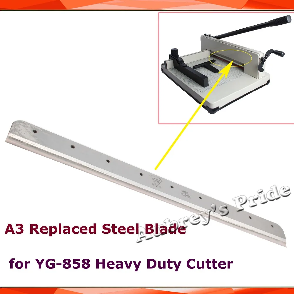 Replaced Steel Blade Handheld Parts for Heavy Duty A3 Size Stack Paper Ream Guillotine Cutter