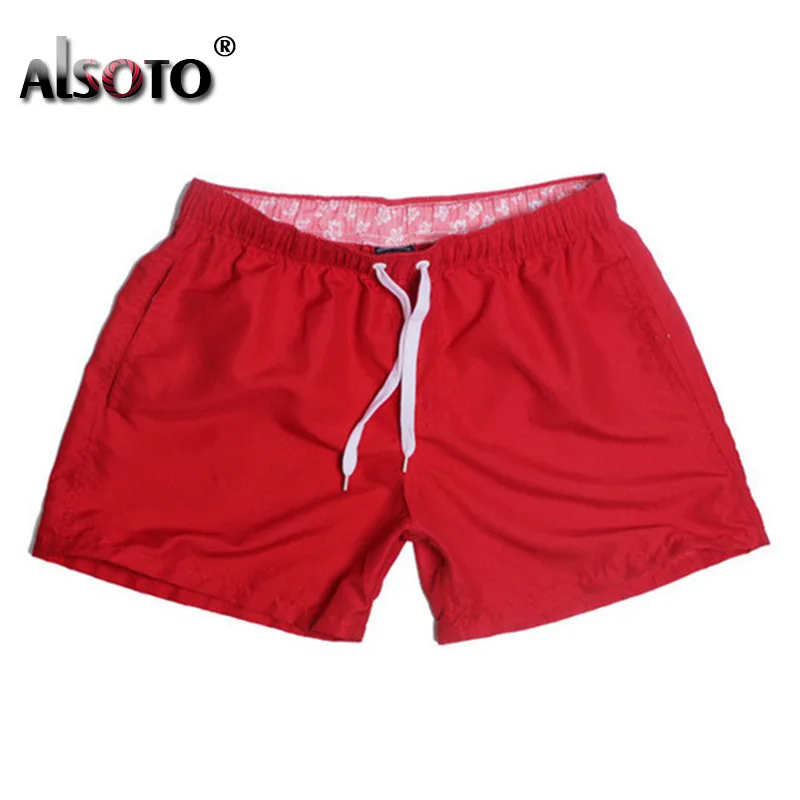 Summer Style Men Shorts Slim Solid Color Fitness Board Short Pants Beach Shorts Homme Breathable Moda Praia Zwemshort Heren