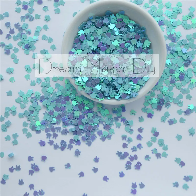 2000pcs/lot(50g ) 5mm AB Rabbit/Bunny Loose sequins Glitter Paillette Sewing Wedding Confetti Craft Good Quality Kids DIY