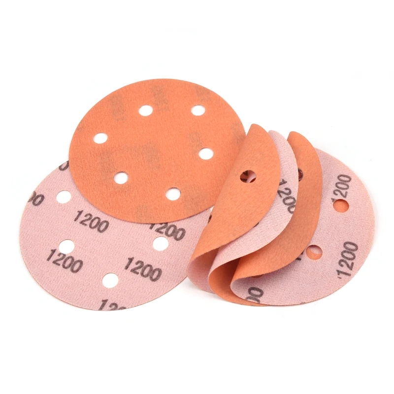 POLIWELL 125 mm 6 Lỗ FV Phim Mềm Chà Nhám Đĩa Nhám 600 ~ 4000 Siêu Mịn Giấy Nhám Chống Thấm Nước cho Ẩm Ướt và khô Nhám Chà Nhám