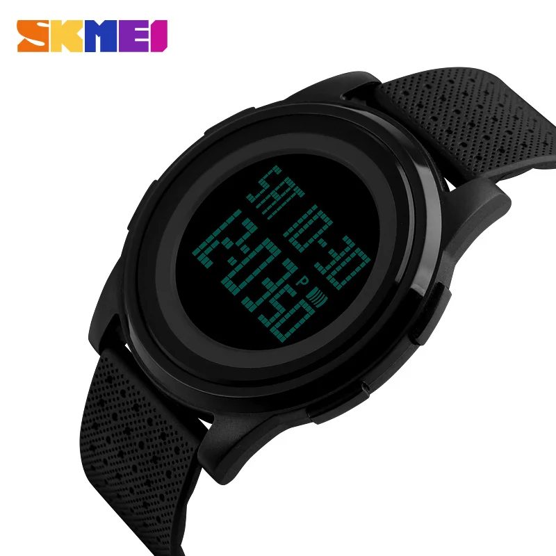 SKMEI Fashion Casual Sport Watch Men Alarm Clock Simple Luxurious Brand 3BarWaterproof Digital Watches reloj hombre 1206