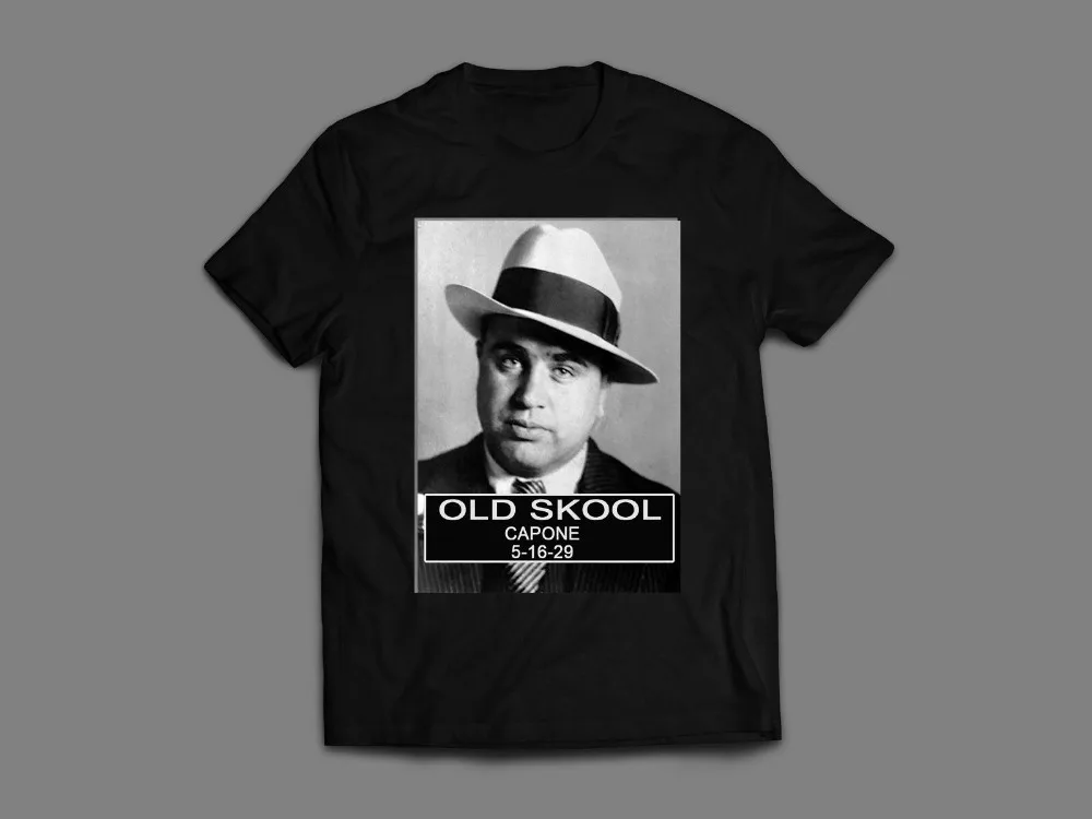 Al Capone Mugshot **Oldskool Rare Custom Artwork Shirt S-Xxxl Many Options Newest O-Neck Cotton Comfortable T-Shirt Homme Tee image 2
