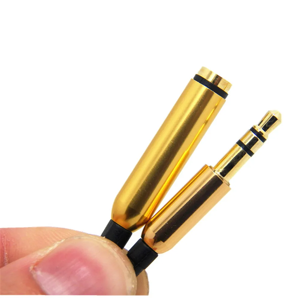 Аудиокабель-удлинитель со штекером 3,5 мм и разъемом Aux 1 м для наушников/ПК/DVD/ТВ/автомобильного аудио