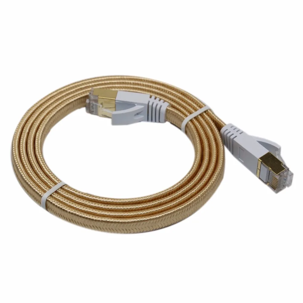 LNYUELEC Cat 7 RJ45 Shielded Pure copper LAN Network Ethernet Cable Internet Cord 3FT 6FT 10FT 1M 2M 3M 5m 10m 15m 20m