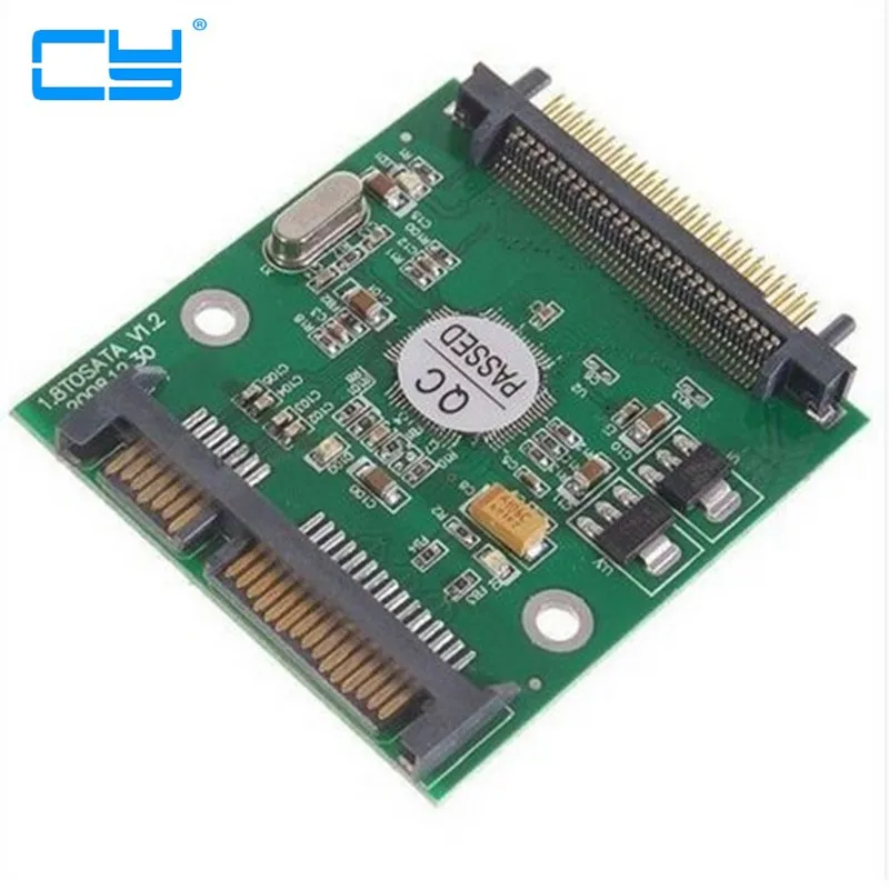 Ide hdd para 7 + 15 pinos sata masculino, conversor adaptador jm20330 chip atacado 1.8 ide