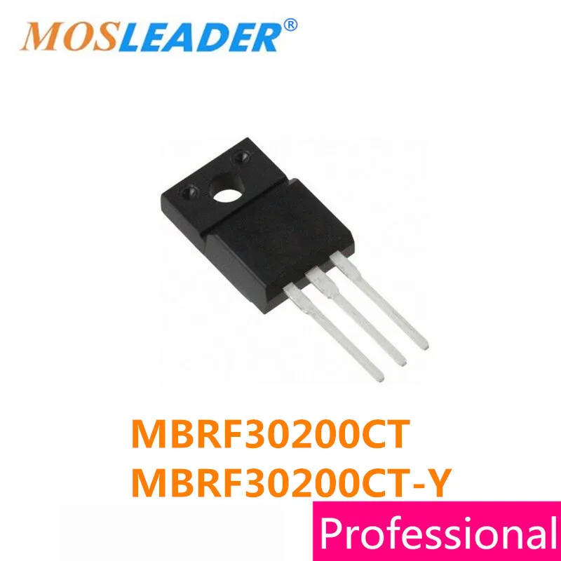 

Mosleader MBRF30200CT MBRF30200CT-Y TO220F 50 шт. MBRF30200C MBRF30200C 30200 высокое качество Schottky