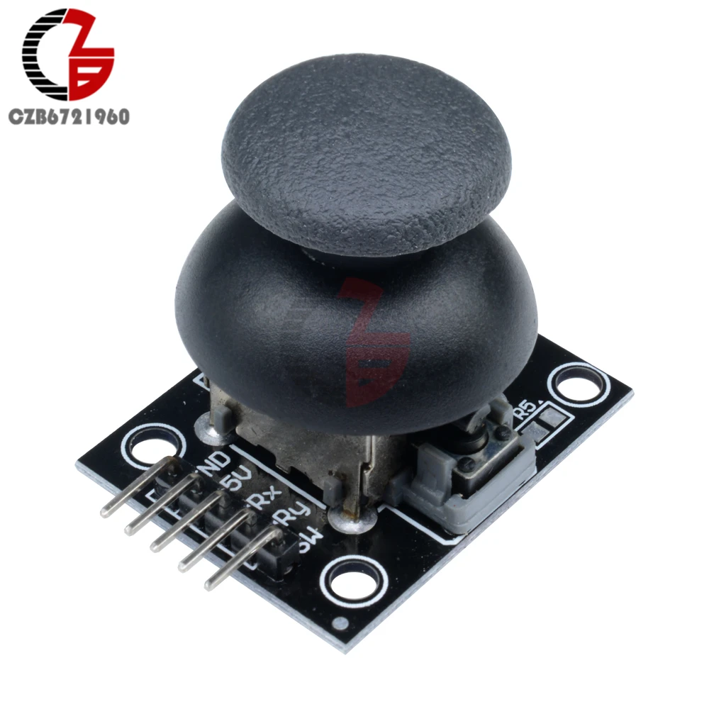 JoyStick 5Pin Breakout Module Shield Biaxial Button for PS2 Joystick Game Controller Rocker Lever Sensor with Cap